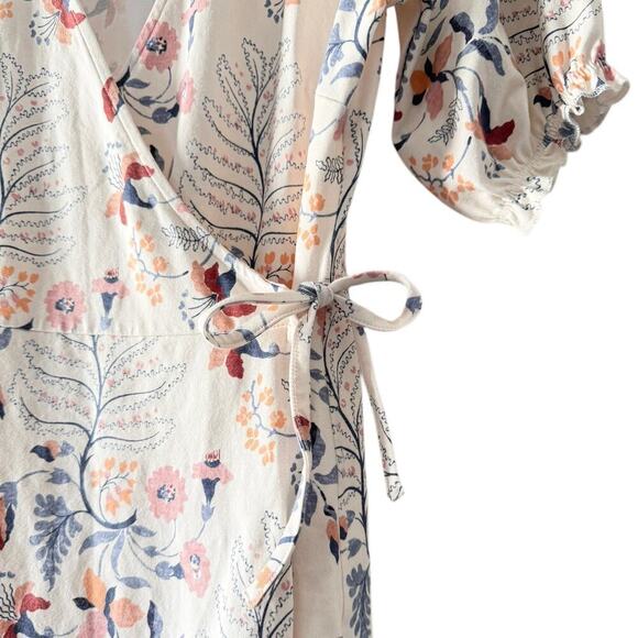 Spartina 449 Bevin Wrap Dress Bellinger Floral Branch Size XS - Picture 7 of 11